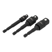 Jeu de douilles adaptatrices  STIER 1/4" + 3/8" + 1/2"-2