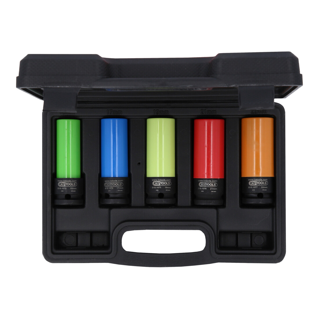 Jeu de douilles de force KS Tools 1/2 pouce en aluminium robuste, 5 pces