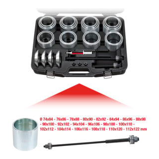 Jeu de douilles de traction, 46 pcs KS Tools