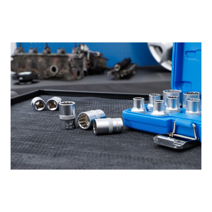 Jeu de Douilles, douze pans 12,5 mm (1/2") 8 - 24 mm 16 pièces BGS