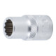 Jeu de Douilles, douze pans 12,5 mm (1/2") en pouce 10 pièces BGS