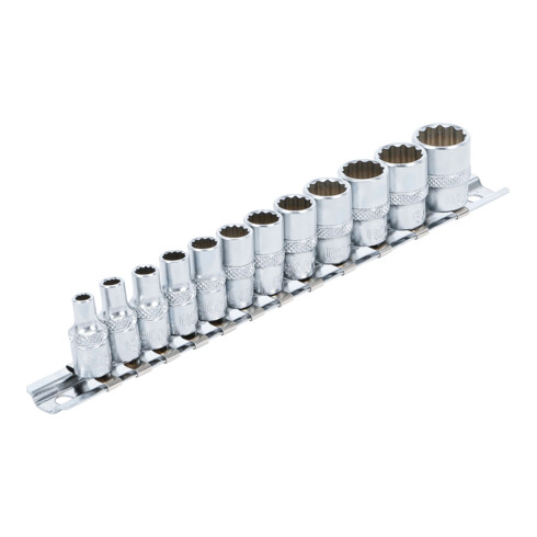 Jeu de Douilles, douze pans 6,3 mm (1/4") en pouces 12 pièces BGS