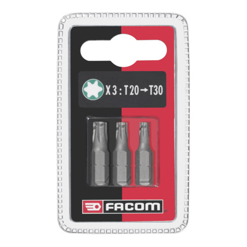 Jeu de douilles Facom série 1, Torx 12, 3 pièces