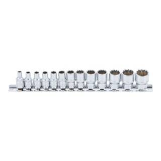 Jeu de douilles Gear Lock 6,3 mm (1/4") 13 pièces BGS