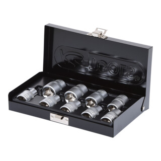Jeu de douilles KS Tools 1/2" TX E 9 pièces E10-E24