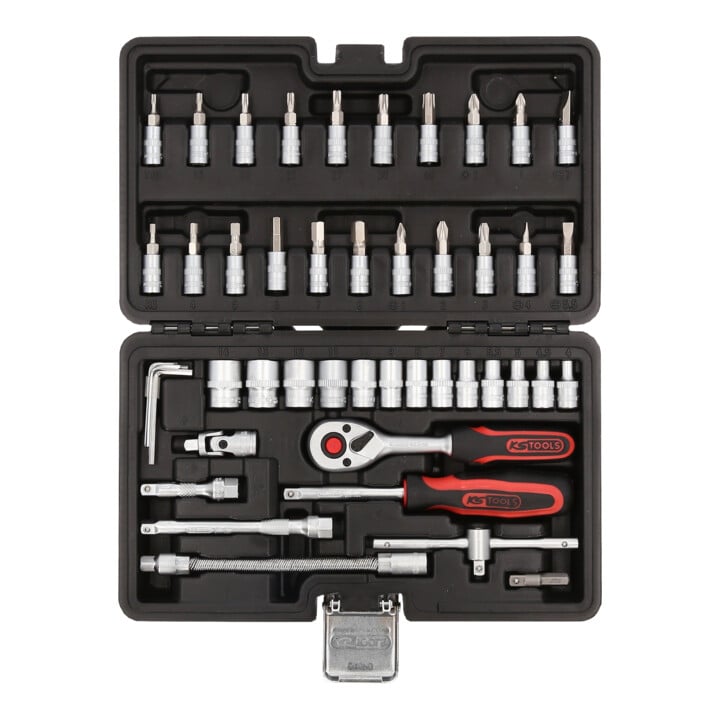 Jeu de douilles KS Tools 1/4", 48 pièces