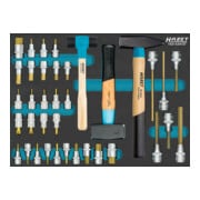 Jeu de douilles mâles Hazet 163-534/37, nombre d'outils : 37-1