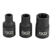 Jeu de douilles profil cannelé (pour RIBE) M6S, M8S, M12S 3 pièces BGS