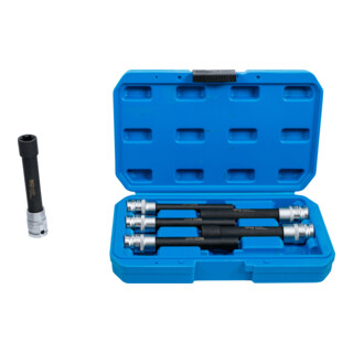 Jeu de douilles, profil E, extra longues 12,5 mm (1/2") E10 - E20 6 pièces BGS