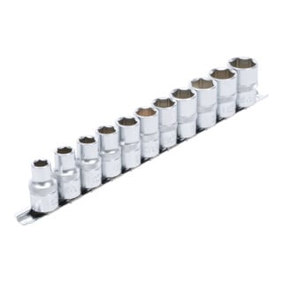 Jeu de Douilles, six pans 12,5 mm (1/2") 10 - 21 mm 11 pièces BGS