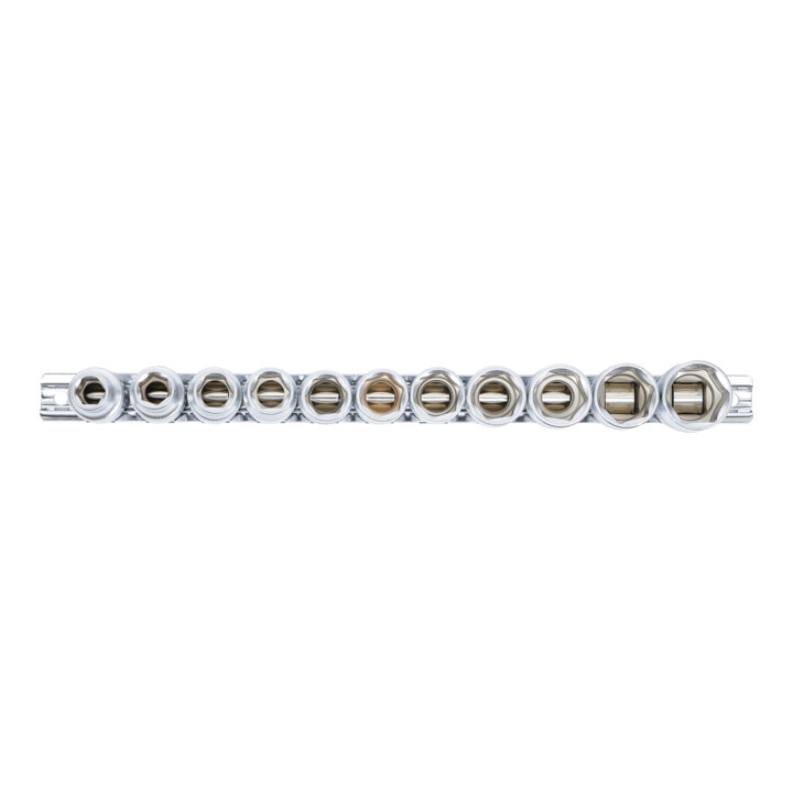 Jeu de Douilles, six pans 12,5 mm (1/2") 10 - 21 mm 11 pièces BGS