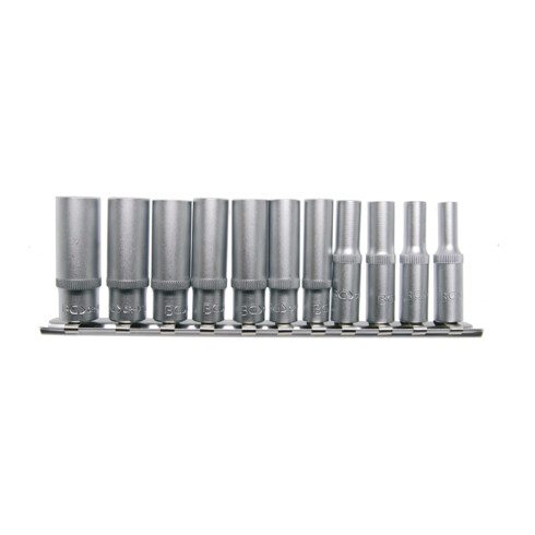 Jeu de douilles six pans, profondes 6,3 mm (1/4") 11 pièces BGS