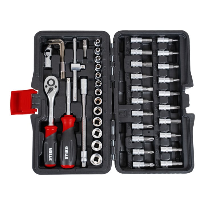 Jeu de douilles STIER 1/4"  48 pièces
