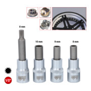 Jeu de douilles tournevis-OZ pour jantes aluminium KS Tools 4 pcs-2