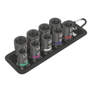 Jeu de douilles Wera Belt C ImpaPansor 1, entraînement 1/2 pouce, 9 pièces