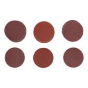 Jeu de feuilles abrasives pour ponçeuse excentrée Ø 50 mm Cal. 60 - 80 - 120 30 pièces BGS-3