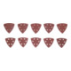 Jeu de feuilles abrasives pour ponceuse triangulaire | 95 x 95 mm | Cal. 40 - 180 BGS Do it yourself-3