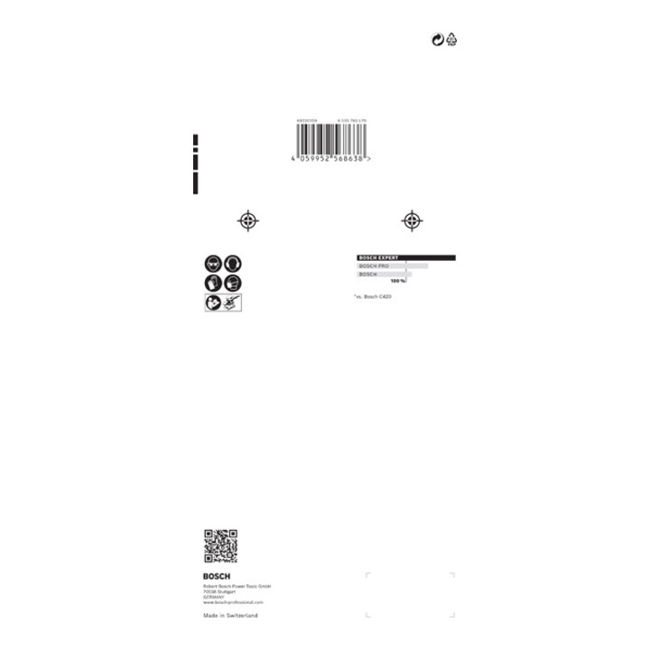 Jeu de filets abrasifs Bosch Expert M480, 115 x 230 mm