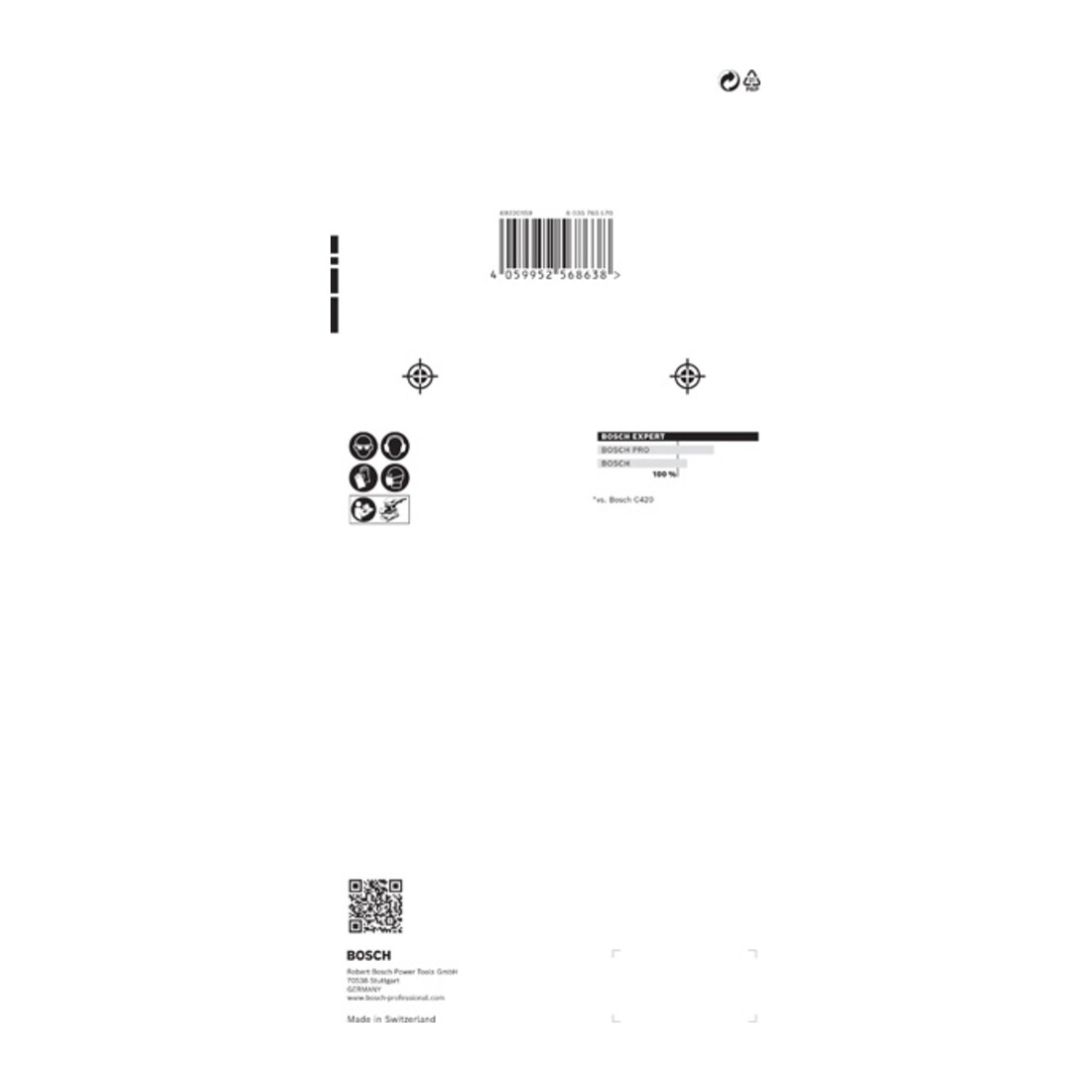 Jeu de filets abrasifs Bosch Expert M480, 115 x 230 mm
