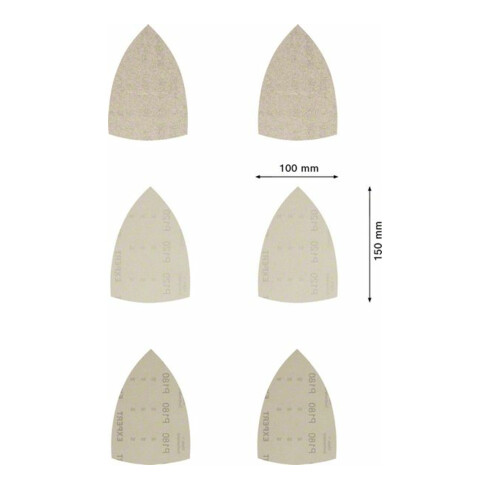 Jeu de filets de ponçage Bosch Expert M480, 100 x 150 mm