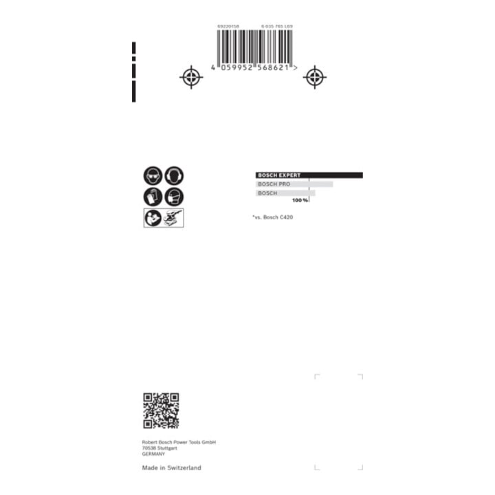 Jeu de filets de ponçage Bosch Expert M480, 93 x 186 mm