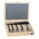 Jeu de forets à façonner Fisch en acier en coffret bois-1