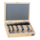 Jeu de forets à façonner Fisch en acier en coffret bois-1