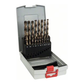 Jeu de forets à métaux Bosch HSS-Co (alliage de cobalt), ProBox 19 pièces DIN 338 1-10 mm