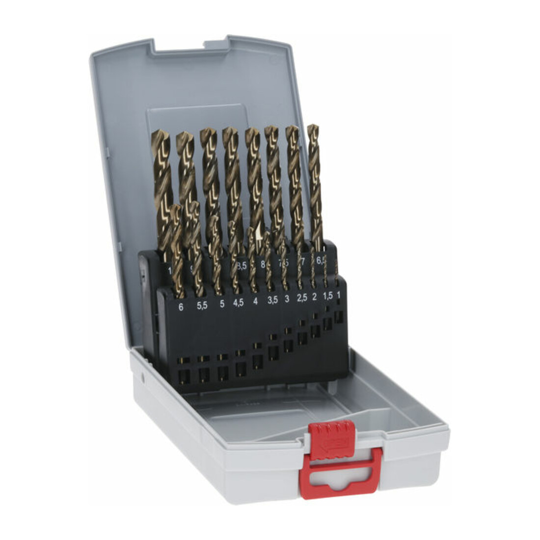 Jeu de forets à métaux Bosch HSS-Co (alliage de cobalt), ProBox 19 pièces DIN 338 1-10 mm
