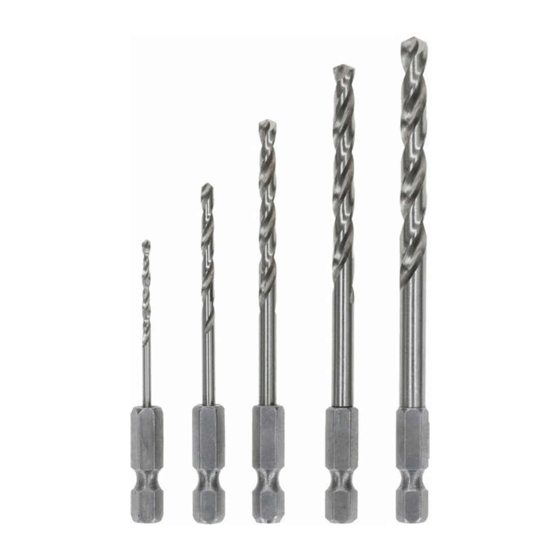 Jeu de forets à métaux Bosch HSS-G, DIN 338 avec tige hexagonale, 135°, 2 - 6 mm