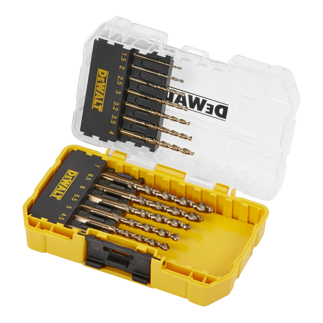 Jeu de forets à métaux DEWALT 13 pcs. HSS-G