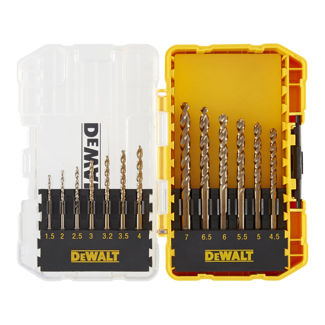 Jeu de forets à métaux DEWALT 13 pcs. HSS-G