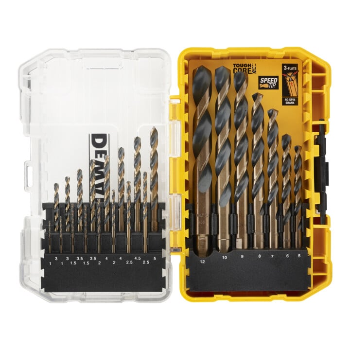 Jeu de forets à métaux DEWALT 23 pièces HSS-G