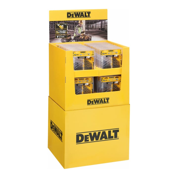 Jeu de forets à métaux HSS-G DEWALT, 19 pces