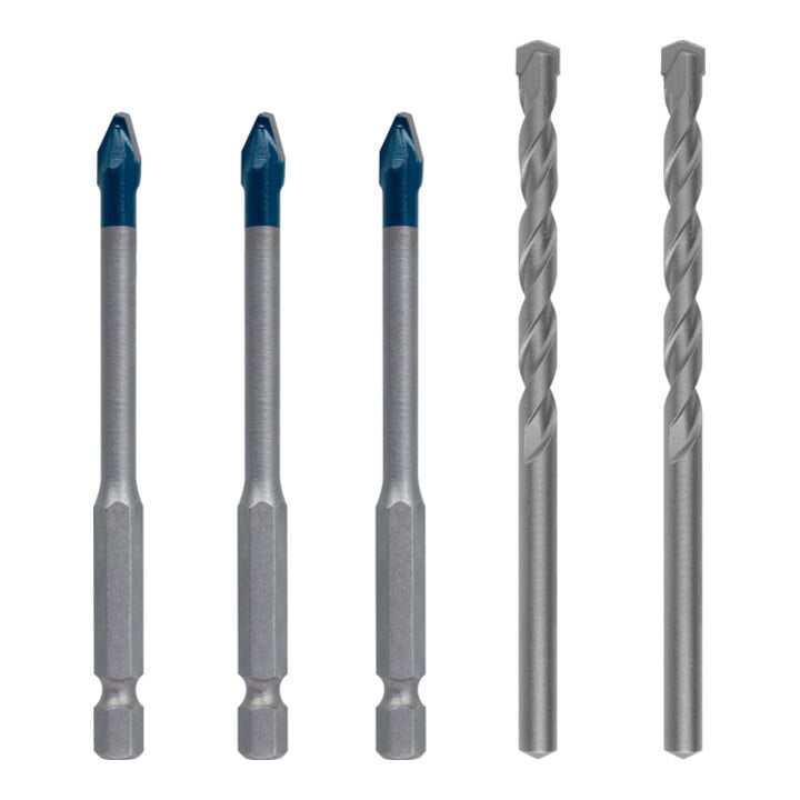 Jeu de forets Bosch Expert Hard Ceramic HEX-9, 6 mm, jeu mixte