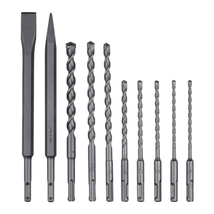 Jeu de forets/burins SDS-plus « SP » 10 pièces metabo