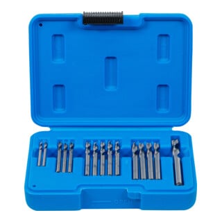Jeu de forets de rivets HSS 2,4 – 6,4 mm 15 pièces BGS