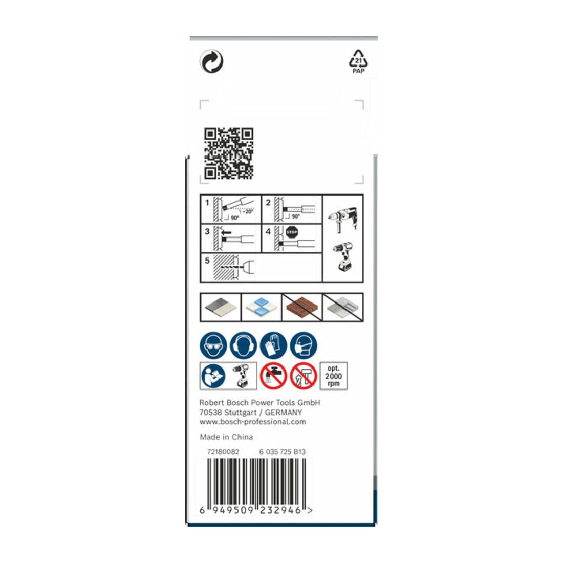 Jeu de forets diamantés Bosch Expert for Ceramic (6, 6, 8 mm)