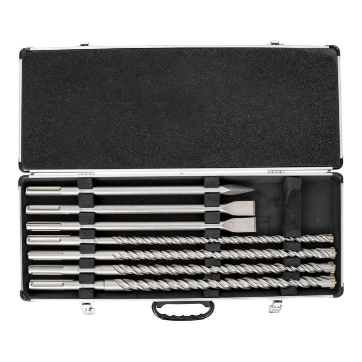 Jeu de forets et de burins SDS-Max STIER, 7 pièces, 400 mm / 500 mm