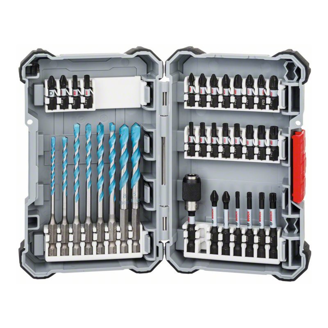 Jeu de forets et de vis Bosch Impact Control Multi Construction 35 pièces