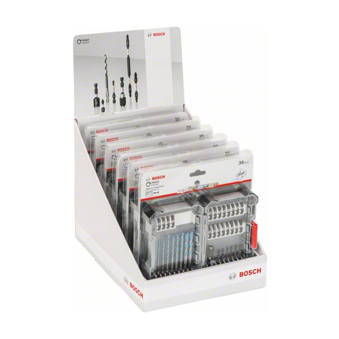 Jeu de forets et de vis Bosch Impact Control Multi Construction 35 pièces