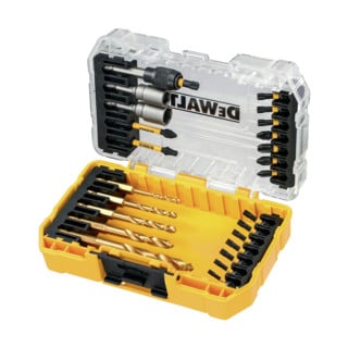 Jeu de forets et d'embouts DEWALT 25 pcs. résistant aux chocs HSS-G DT70735T-QZ