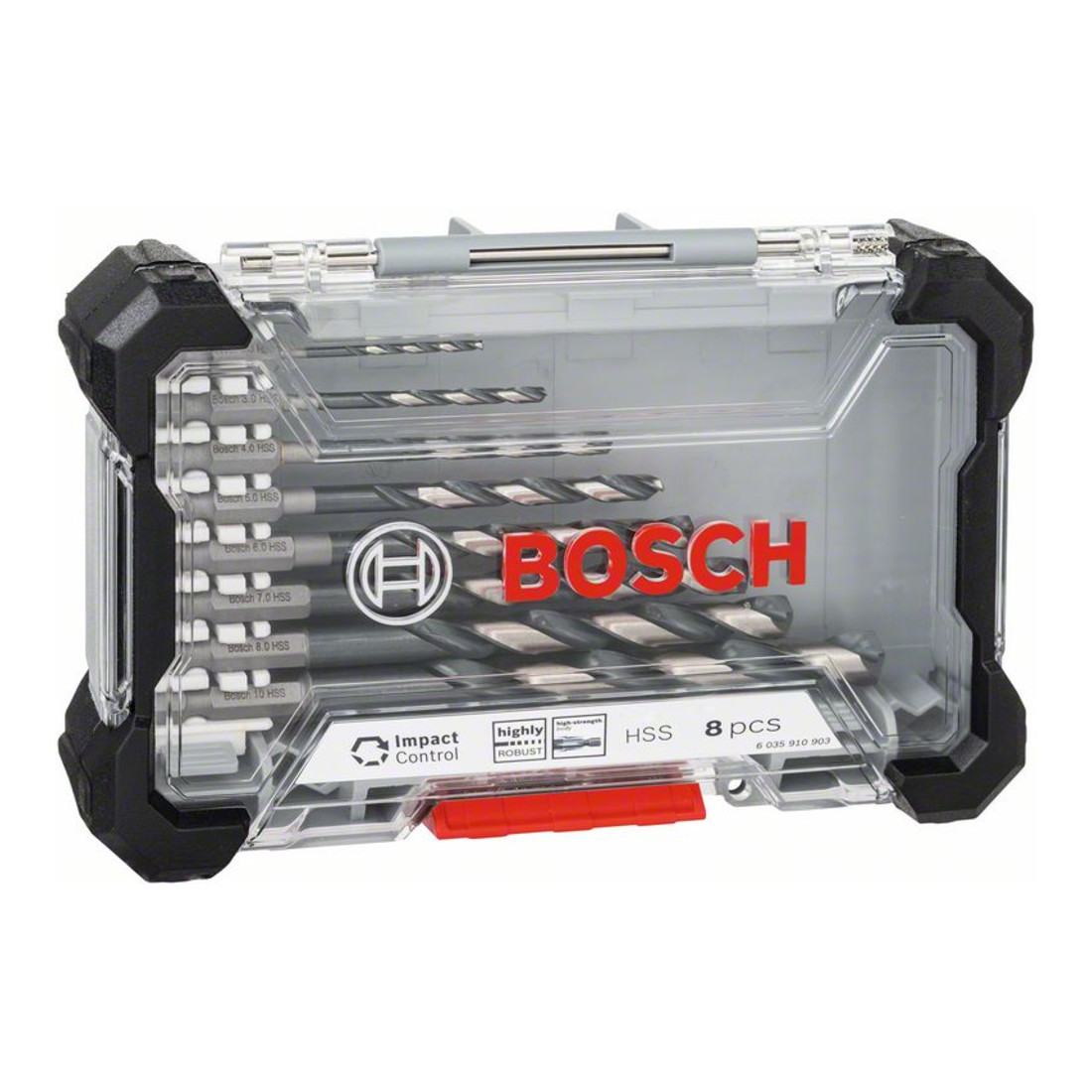 Jeu de forets hélicoïdaux Bosch Impact Control HSS 8 pièces