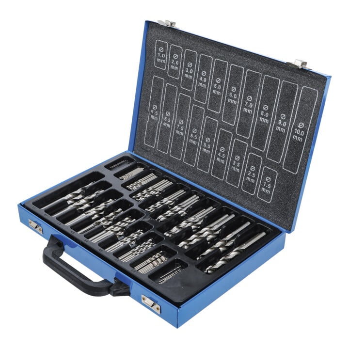 Jeu de forets hélicoïdaux HSS 1 - 10 mm 170 pièces BGS