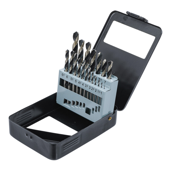 Jeu de forets hélicoïdaux HSS 1 - 10 mm 19 pièces BGS Do it yourself