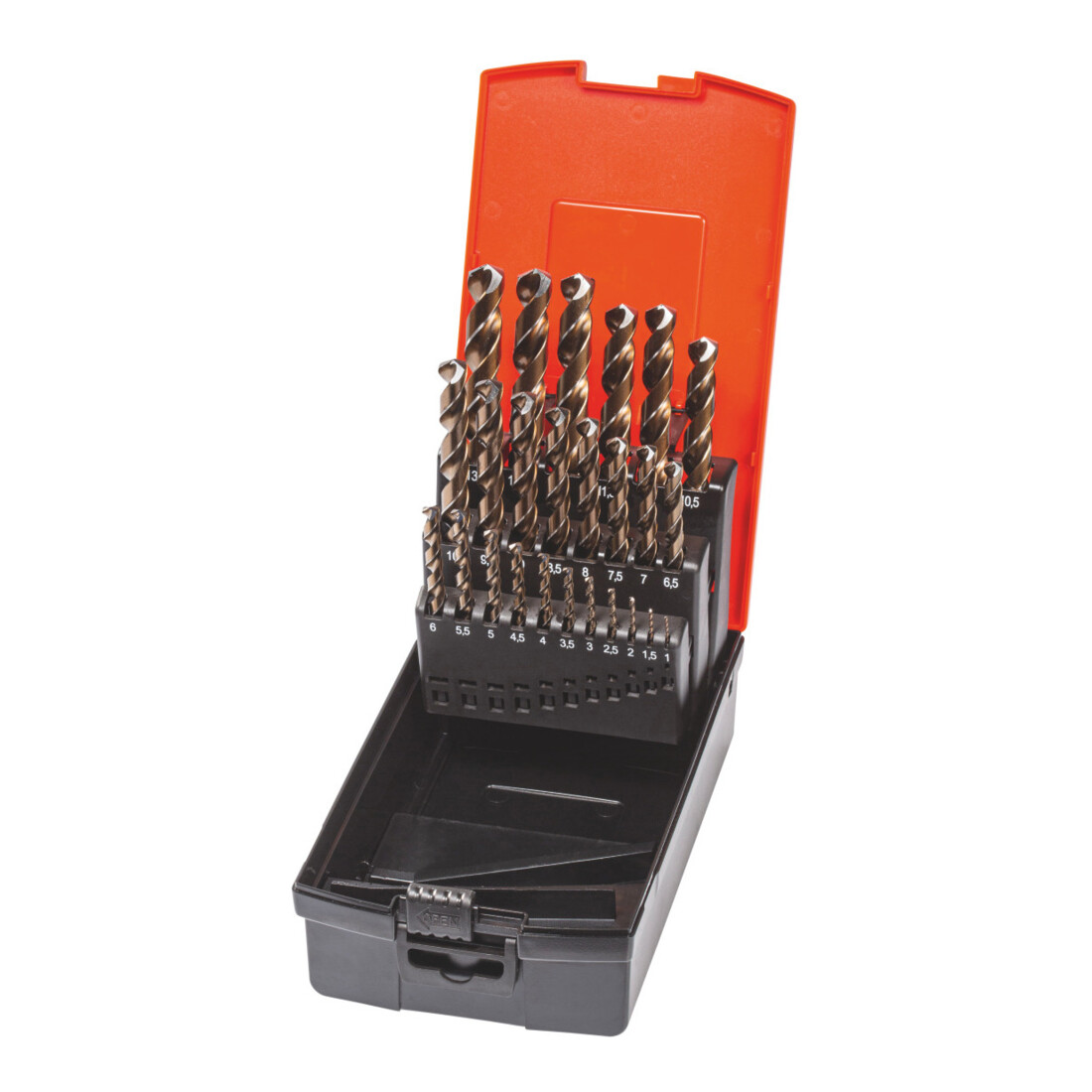 Jeu de forets hélicoïdaux HSS HOLEX CleverDrill 114031 en coffret, Type : 1-13