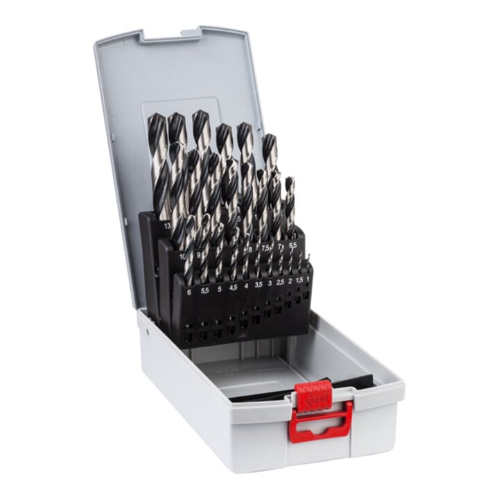 Set Bosch Jeu de forets hélicoïdaux HSS PointTeQ + Bosch Set de 32 embouts de vissage