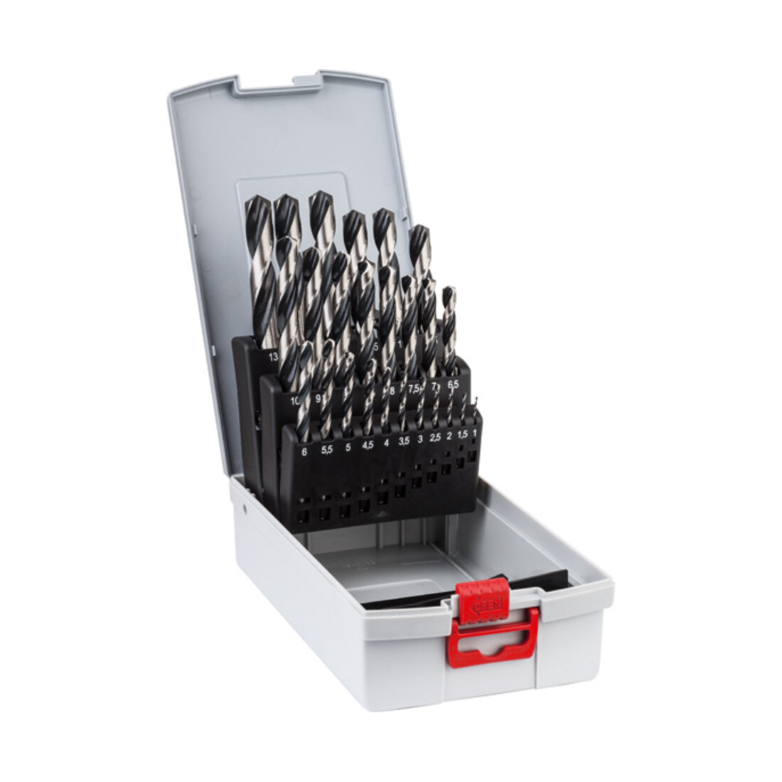 Jeu de forets hélicoïdaux pour métaux HSS Bosch PointTeQ, DIN 338, ProBox de 25 pièces