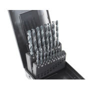 Jeu de forets hélicoïdaux STIER HSS-G avec pointe de centrage DIN 338 type RN, 19 pièces (1-10 mm)-5