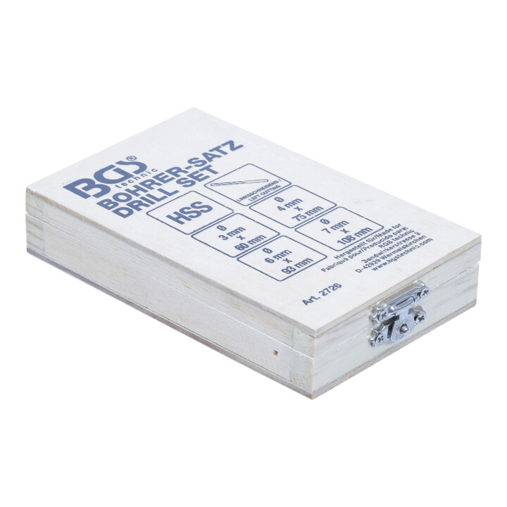 Jeu de forets HSS coupant à gauche 4 pièces BGS